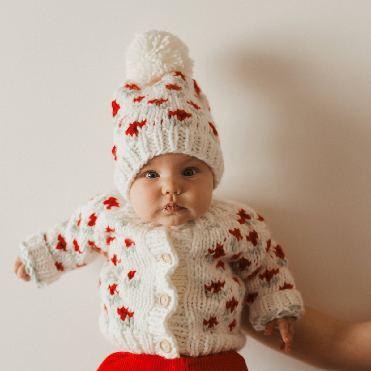 Knit Beanie Hat - Bitty Blooms