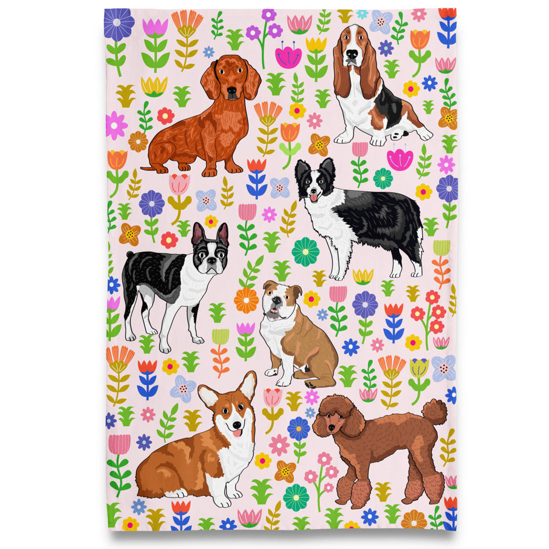 Kitchen Towel - Spring Puppies