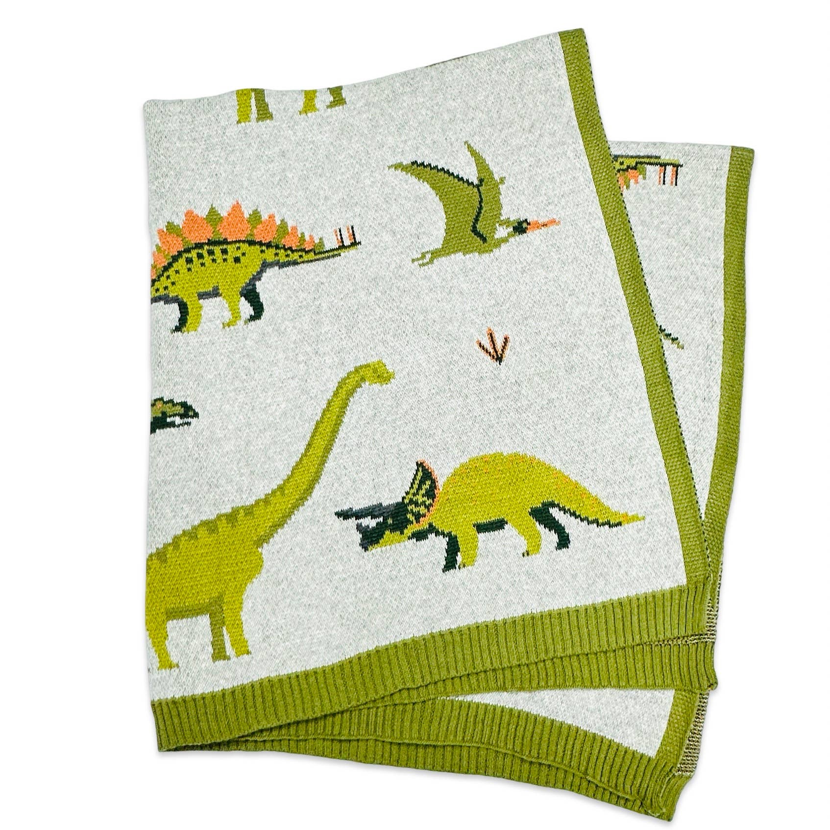 Baby Blanket - Green Dinosaur - Gift & Gather