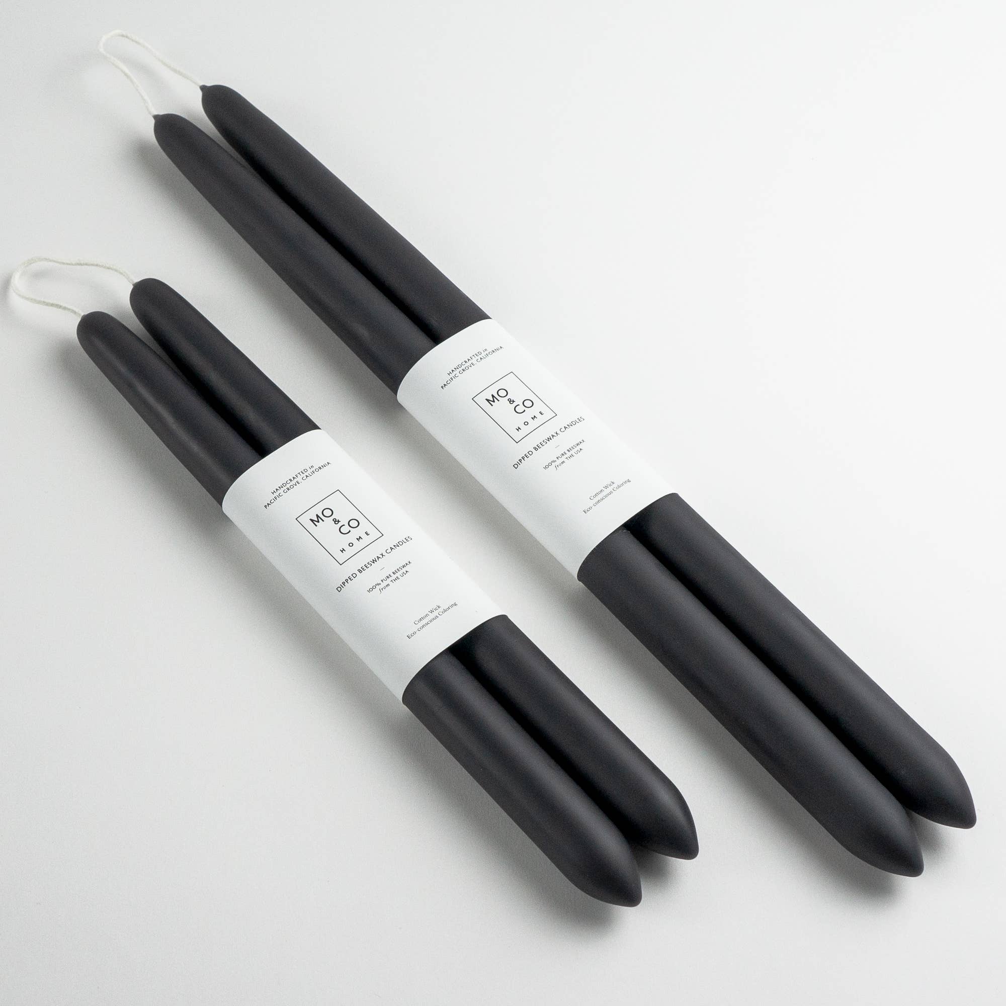 Beeswax Dipped Candles - Charcoal - Gift & Gather