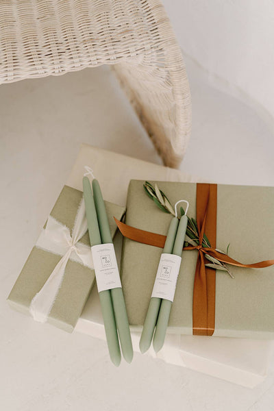 Beeswax Dipped Candles - Eucalyptus - Gift & Gather