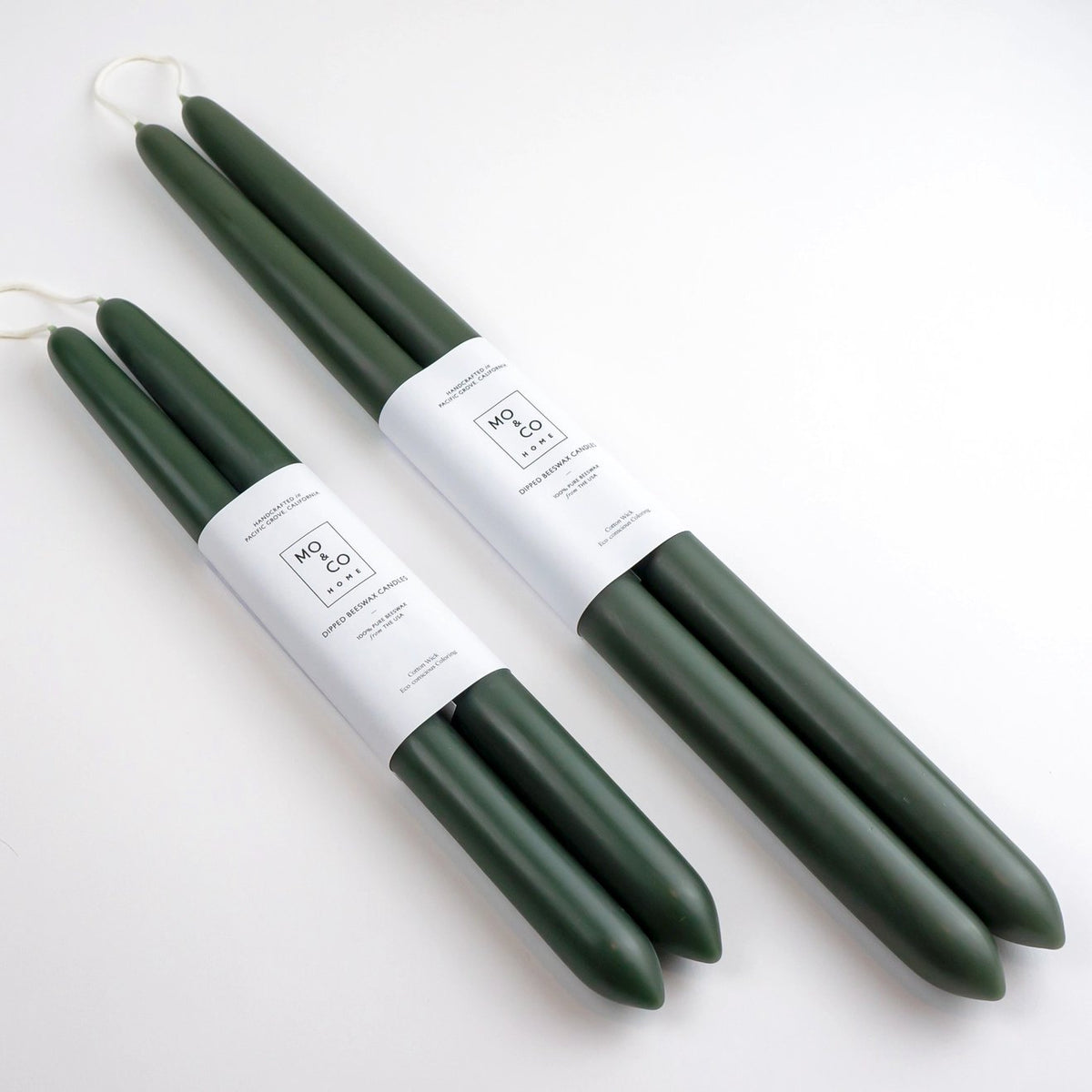 Beeswax Dipped Candles - Forest Green - Gift & Gather