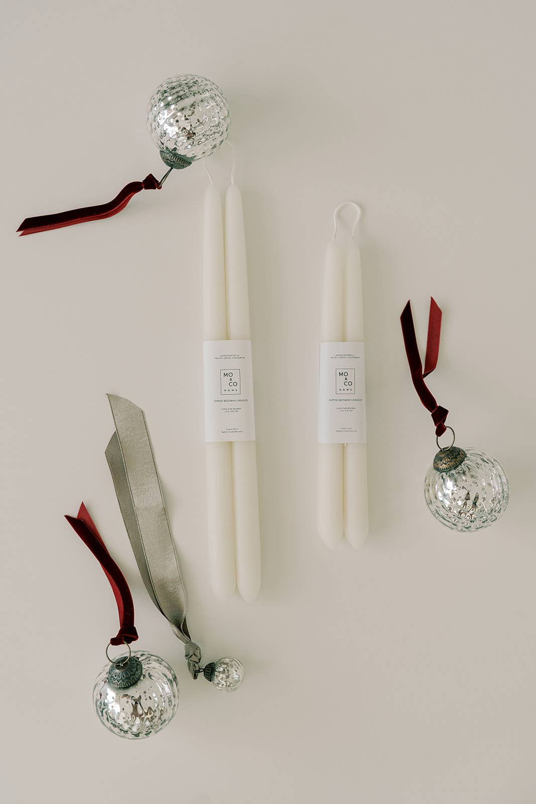 Beeswax Dipped Candles - Natural White - Gift & Gather