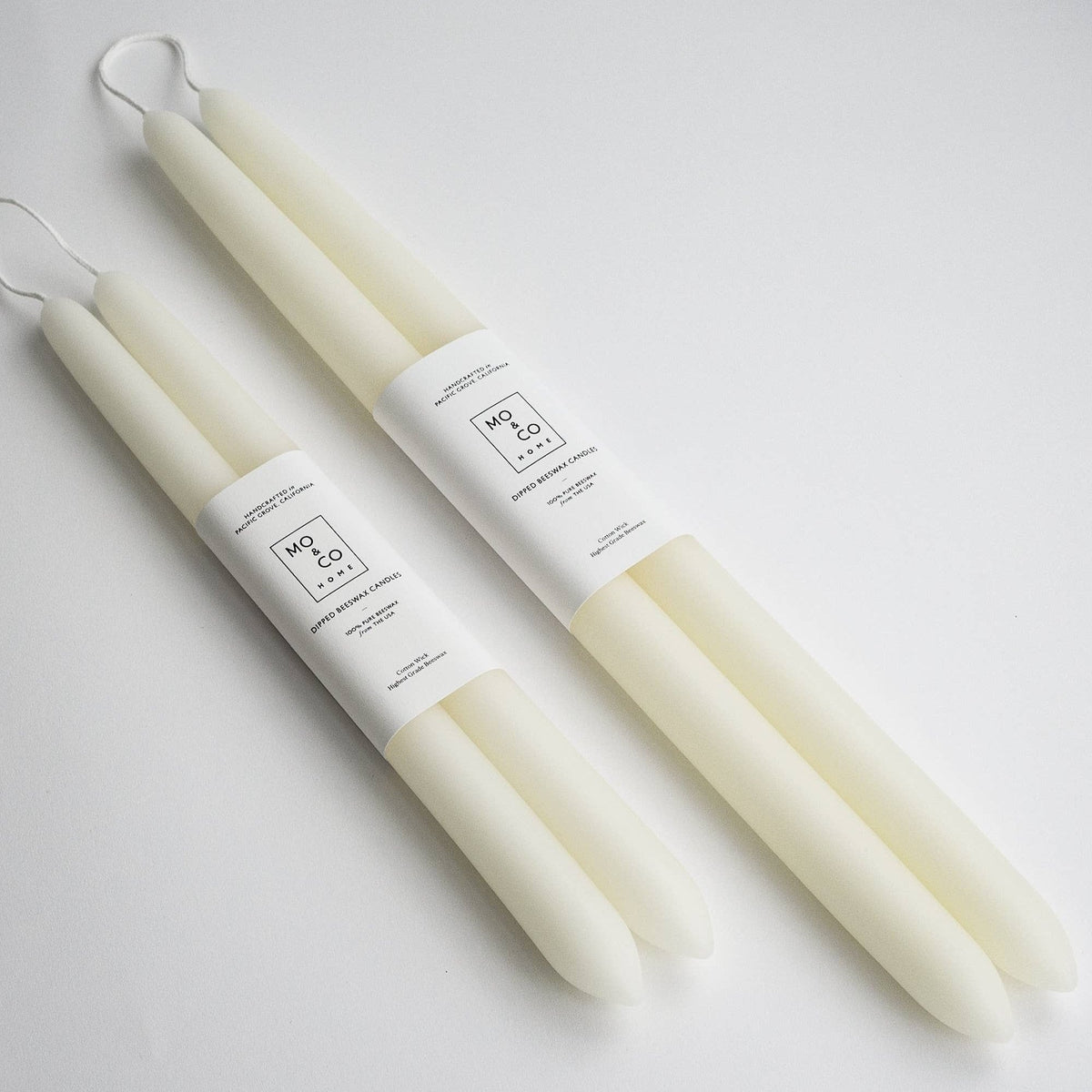 Beeswax Dipped Candles - Natural White - Gift & Gather