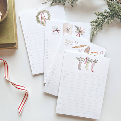 Christmas Checklist Notepad - Bell Wreath - Gift & Gather