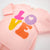 Cotton Candy LOVE Terry Applique 2pc Set PALE PINK: PNKP / 3 - 6 mo - Gift & Gather