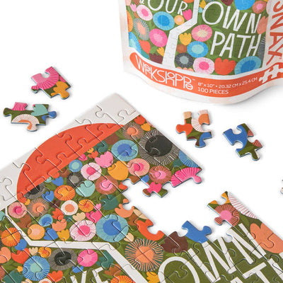 Jigsaw Puzzle - 100 Piece - Make Your Own Path - Gift & Gather