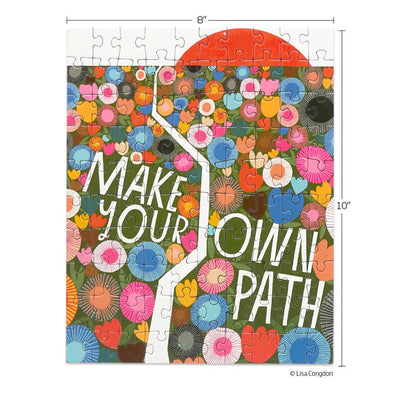 Jigsaw Puzzle - 100 Piece - Make Your Own Path - Gift & Gather