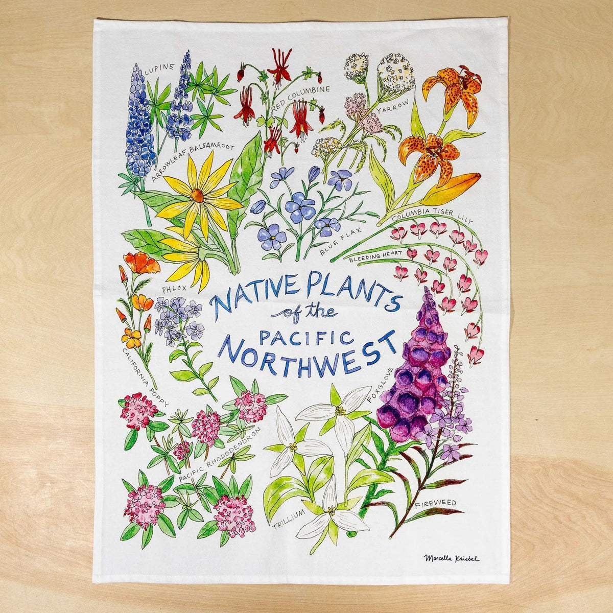 Kitchen Towel - Native Plants of the Pacific Northwest - Gift & Gather