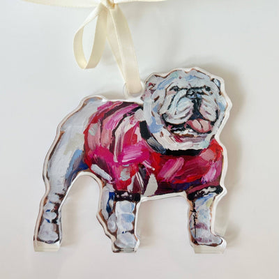 Ornament - Bulldog with Red Shirt - Gift & Gather