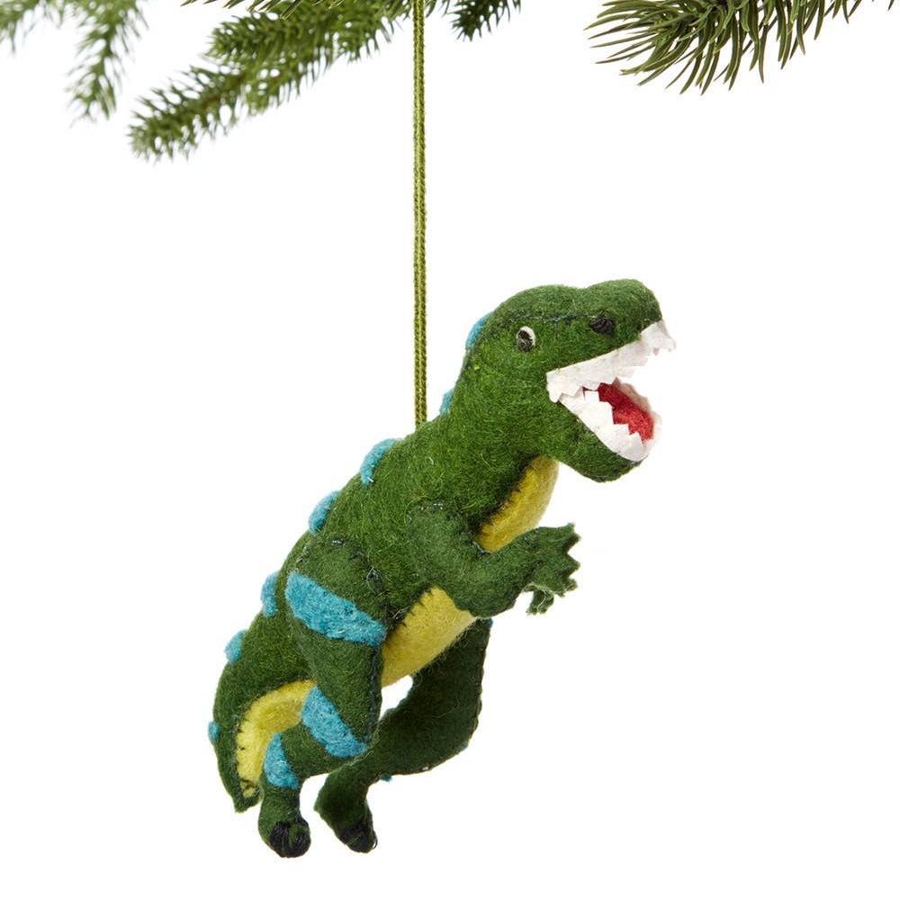 Ornament - Green T - rex - Gift & Gather