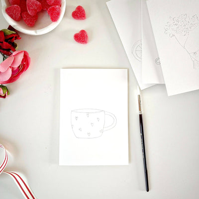 Paintable Notecard - Love Sweet Love - Gift & Gather