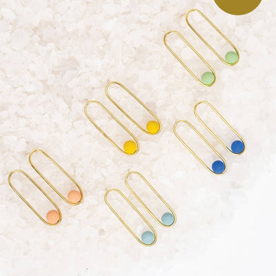 Resort Link Earrings: Cobalt - Gift & Gather