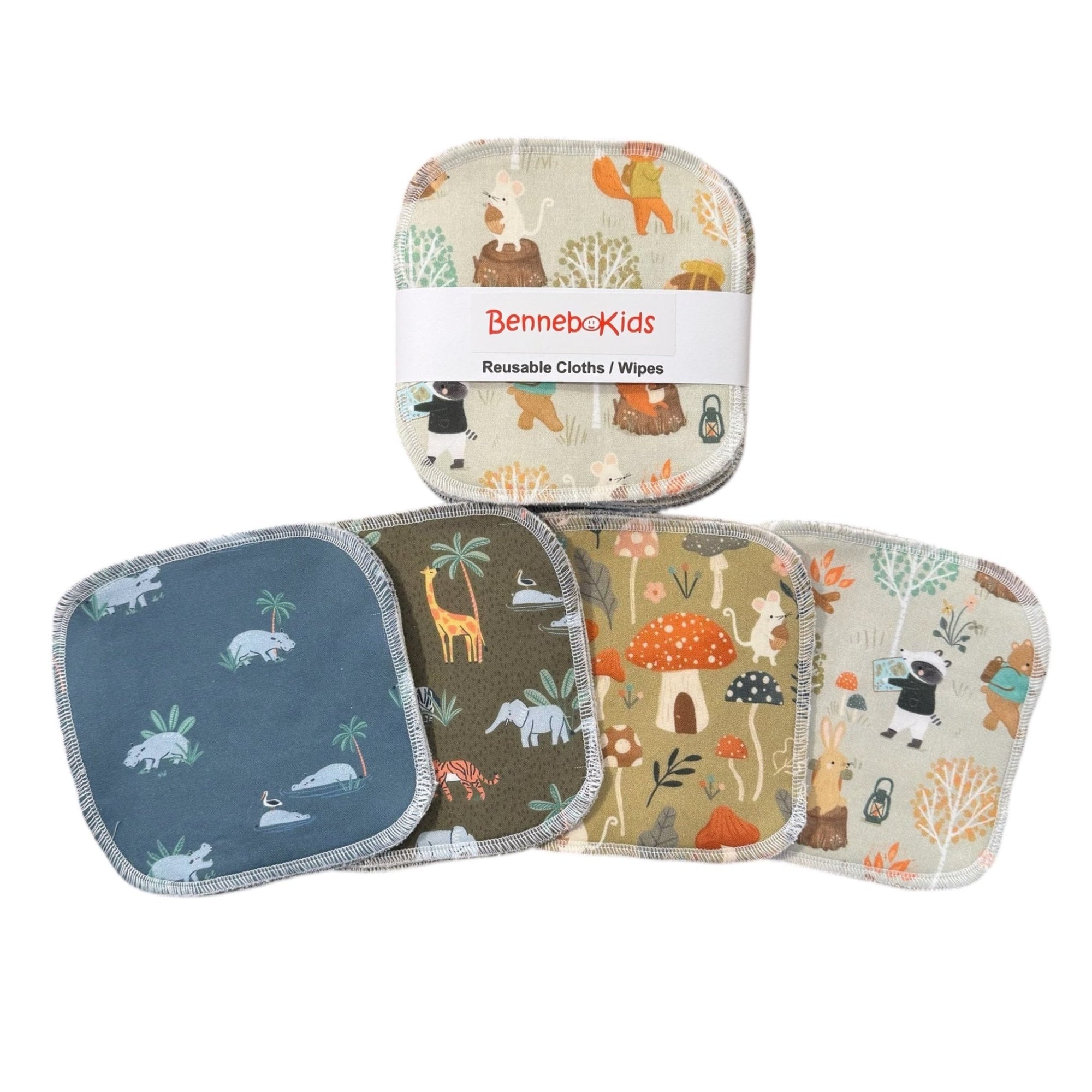 Reusable Cloths/ Wipes - Woodland - Gift & Gather