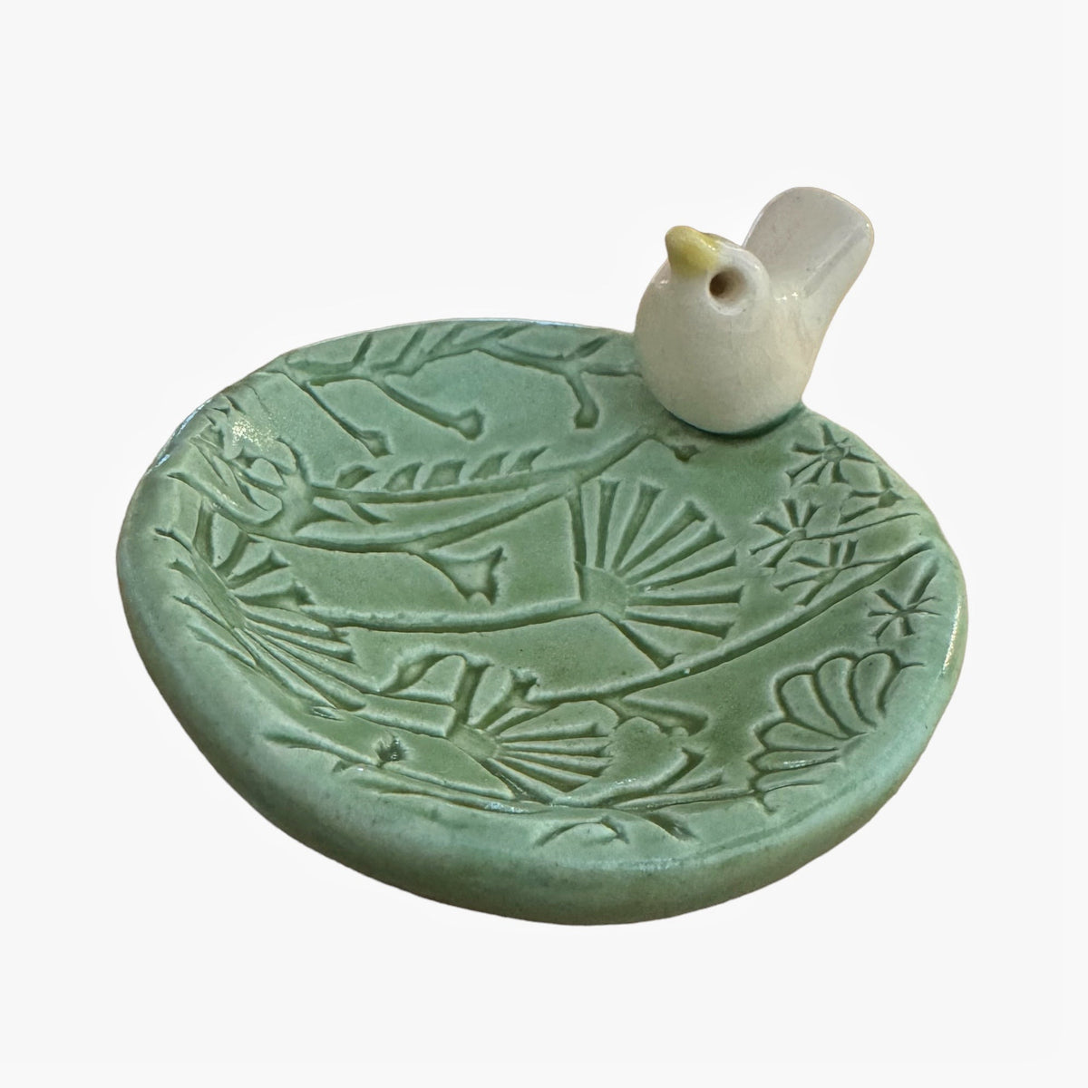 Ring Dish & Jewelry Tray - Bird - Round - Botanical - Gift & Gather