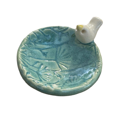 Ring Dish & Jewelry Tray - Bird - Round - Botanical - Gift & Gather