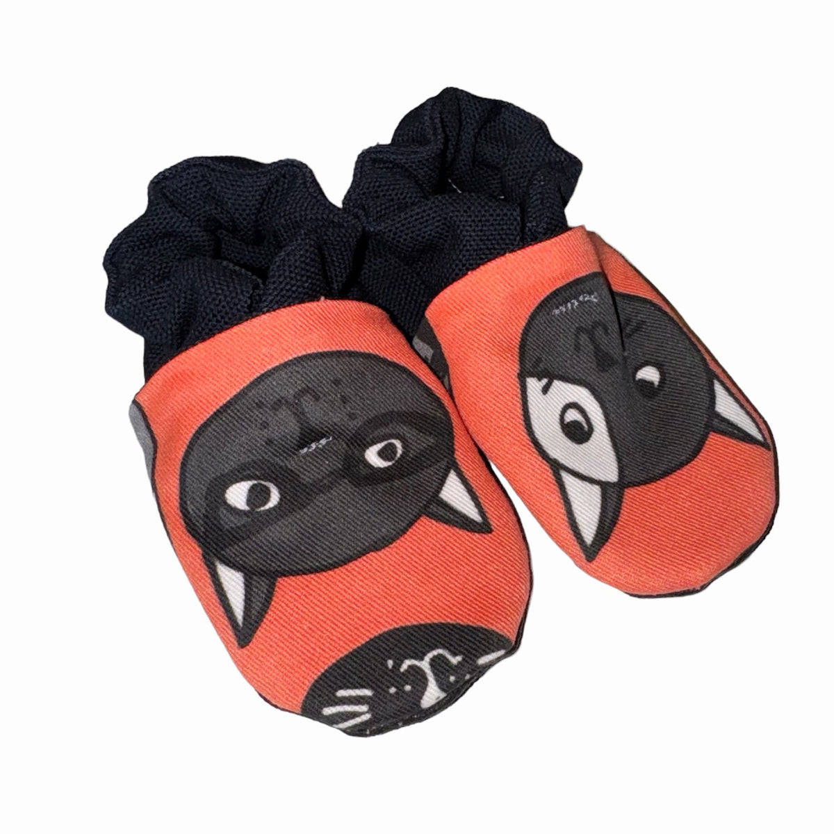 Soft Soled Baby Shoes - Cats On Salmon - Gift & Gather