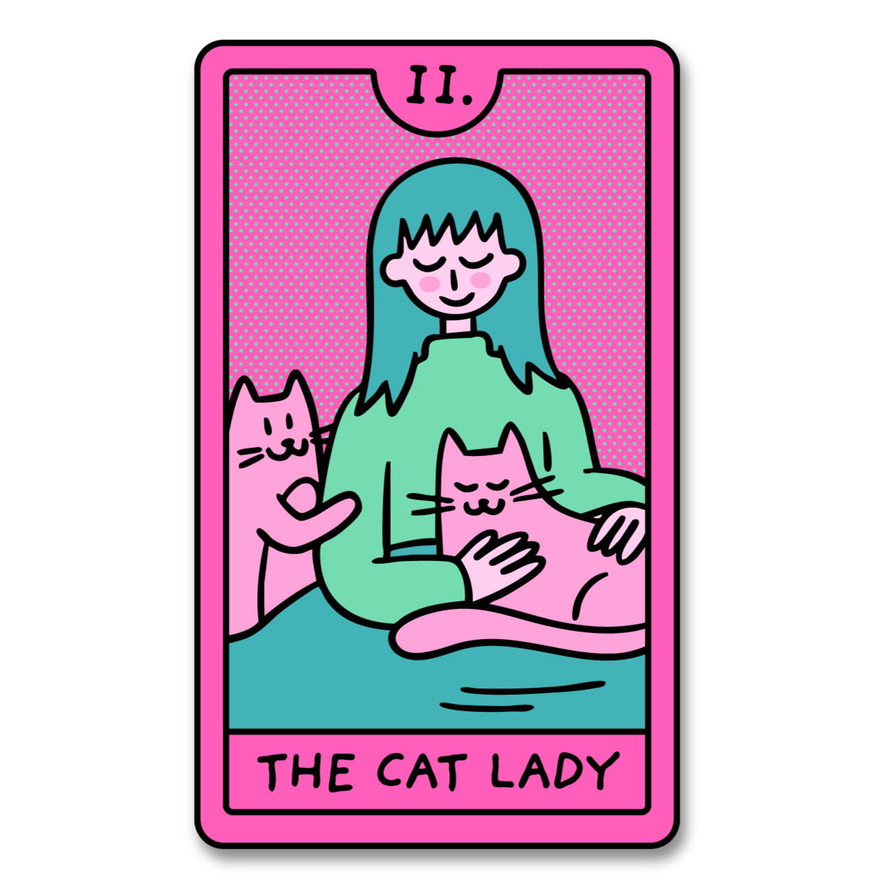 Sticker - Cat Lady Tarot - Gift & Gather