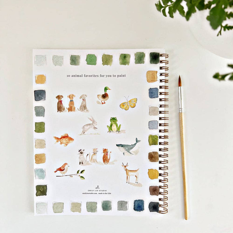 Watercolor Workbook - Animals - Gift & Gather