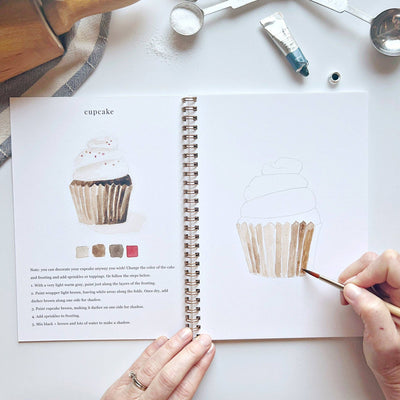 Watercolor Workbook - Baking - Gift & Gather