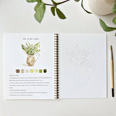 Watercolor Workbook - Bouquets - Gift & Gather