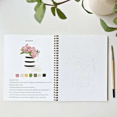 Watercolor Workbook - Bouquets - Gift & Gather