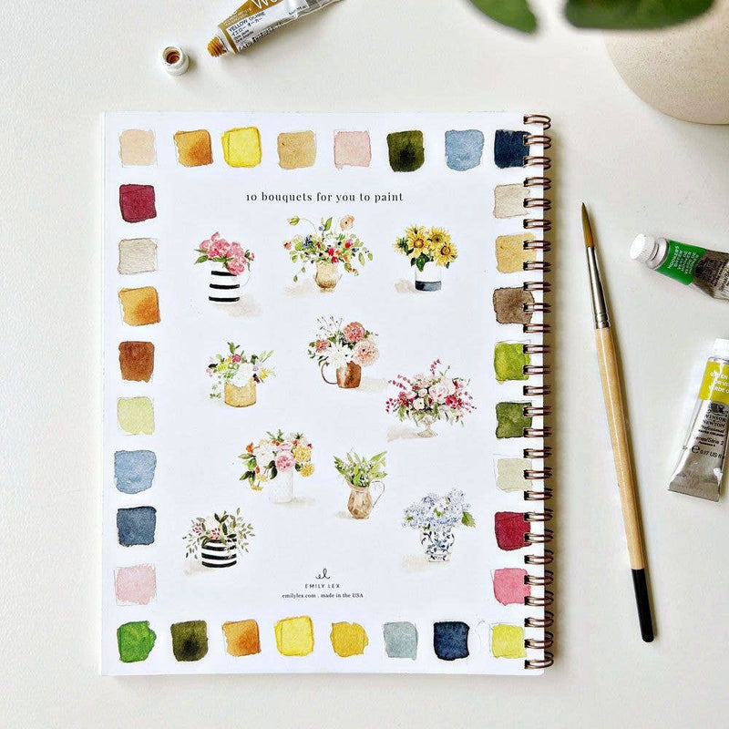 Watercolor Workbook - Bouquets - Gift & Gather