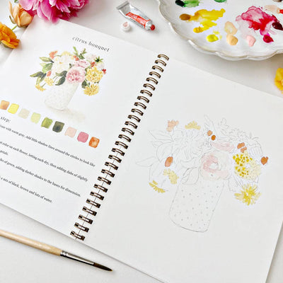 Watercolor Workbook - Bouquets - Gift & Gather