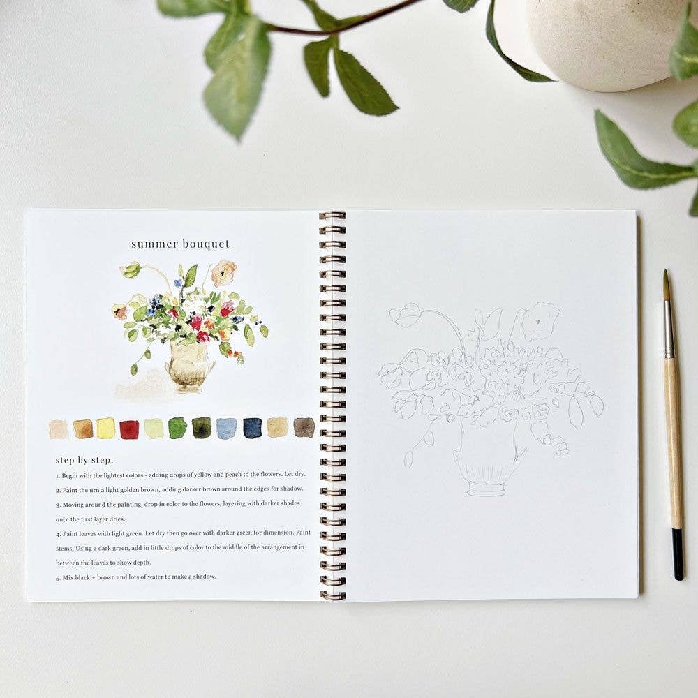 Watercolor Workbook - Bouquets - Gift & Gather