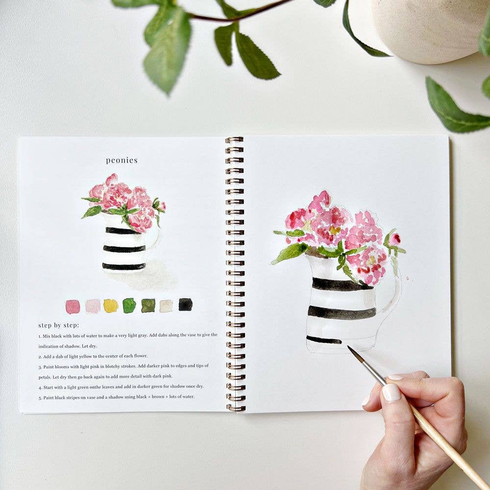 Watercolor Workbook - Bouquets - Gift & Gather