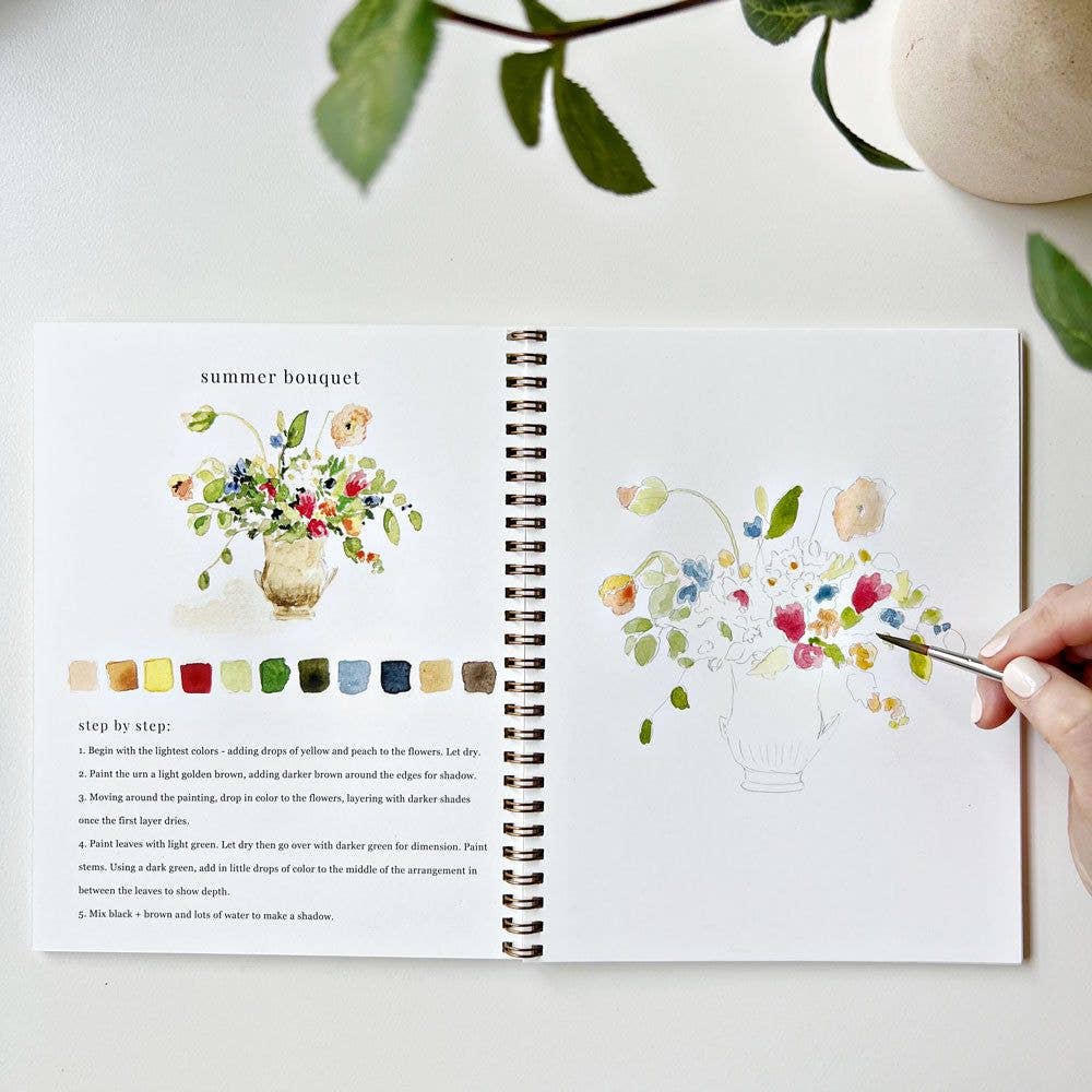 Watercolor Workbook - Bouquets - Gift & Gather