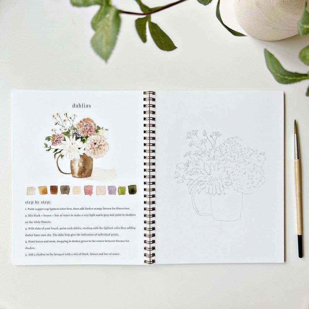 Watercolor Workbook - Bouquets - Gift & Gather