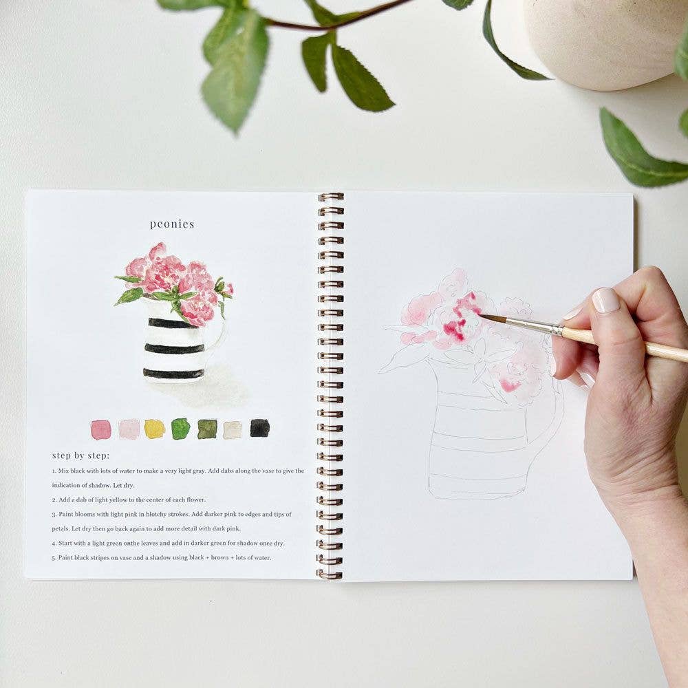 Watercolor Workbook - Bouquets - Gift & Gather