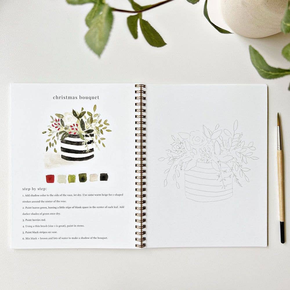 Watercolor Workbook - Bouquets - Gift & Gather