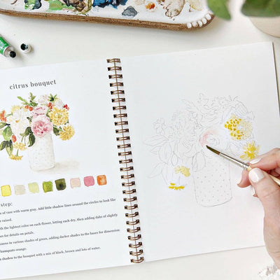 Watercolor Workbook - Bouquets - Gift & Gather