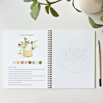 Watercolor Workbook - Bouquets - Gift & Gather