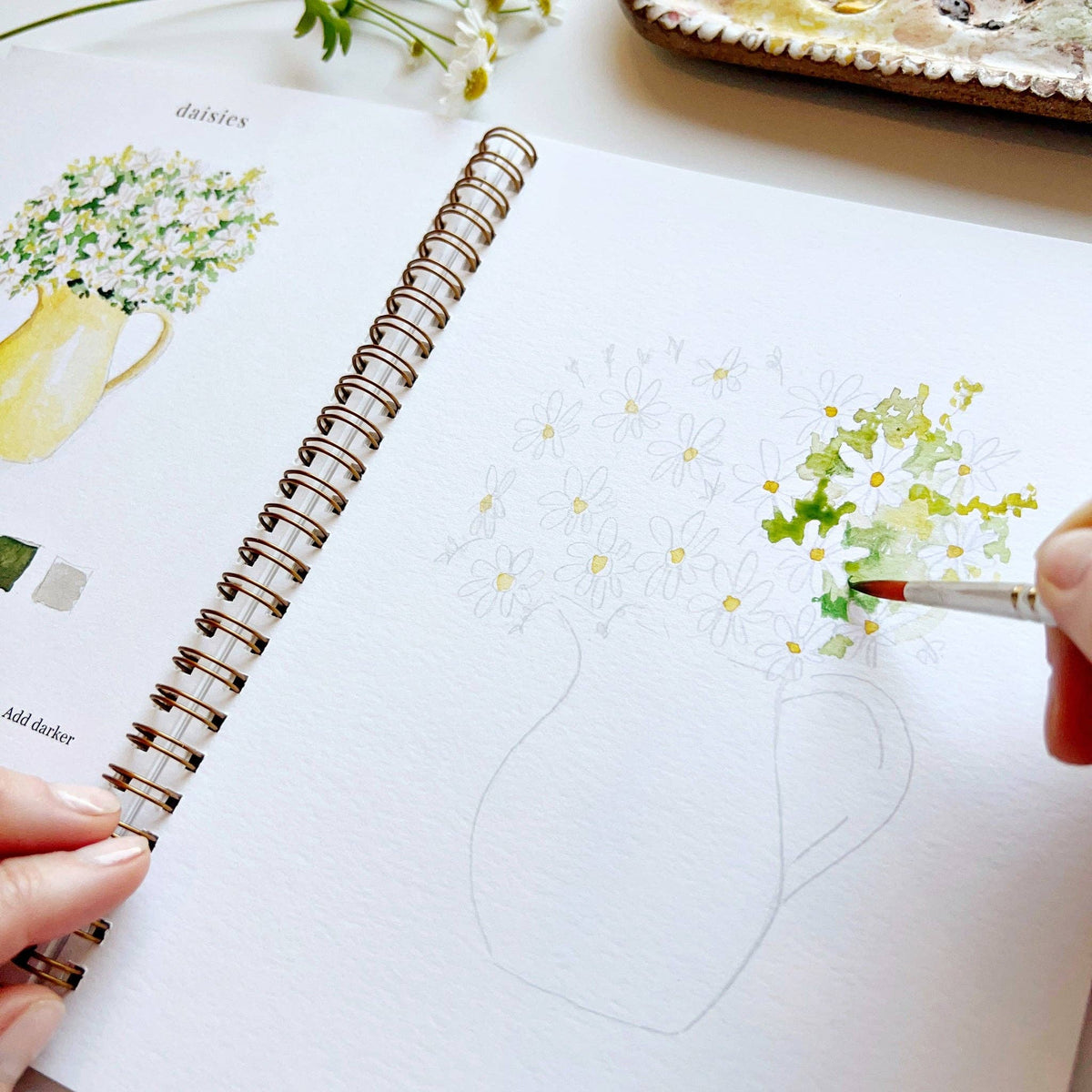 Watercolor Workbook - Flowers - Gift & Gather