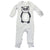 Baby Romper - Long Sleeve - Panda - Grey - Gift & Gather