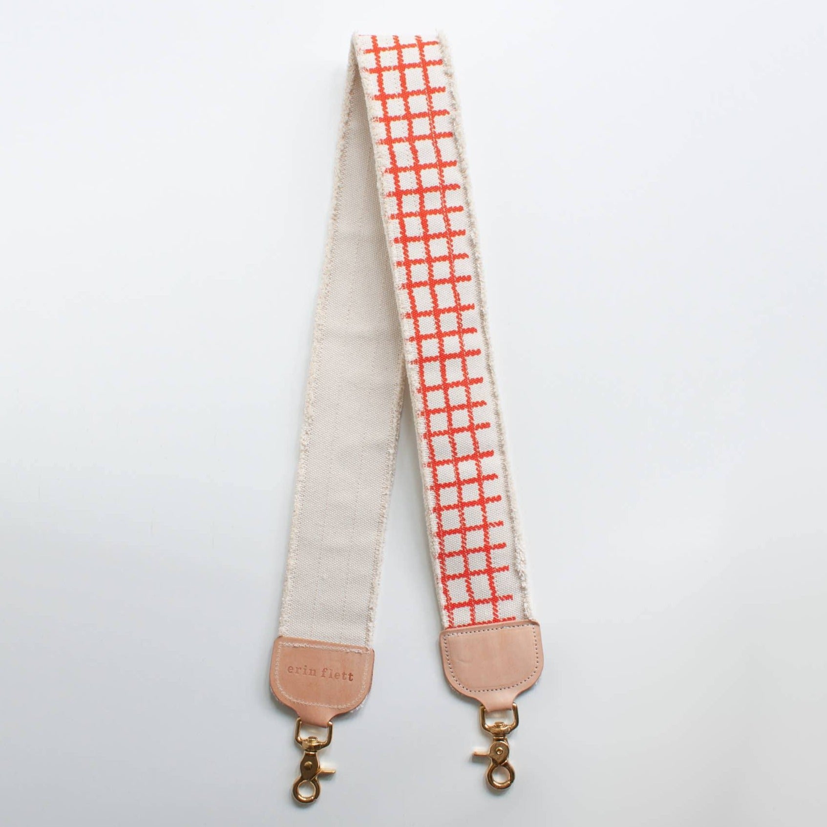 Bag Strap - Anthro Orange Plaid - Gift & Gather