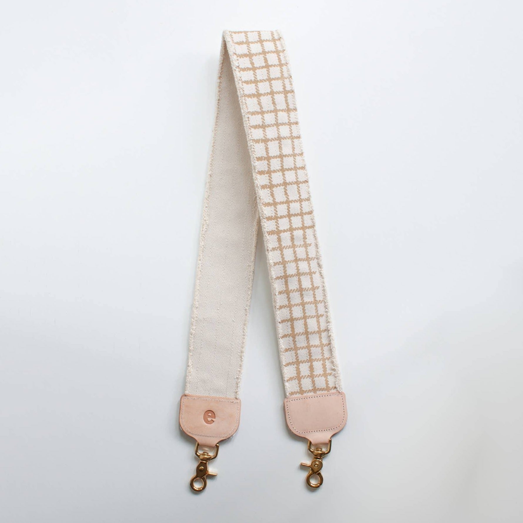 Bag Strap - Sand Plaid - Gift & Gather