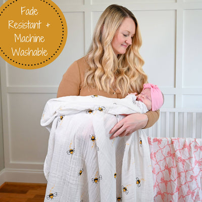 Bee-utiful Baby Swaddle Blanket - Gift & Gather