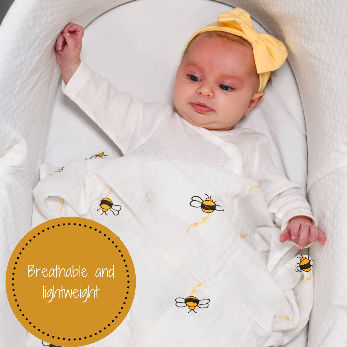 Bee-utiful Baby Swaddle Blanket - Gift & Gather