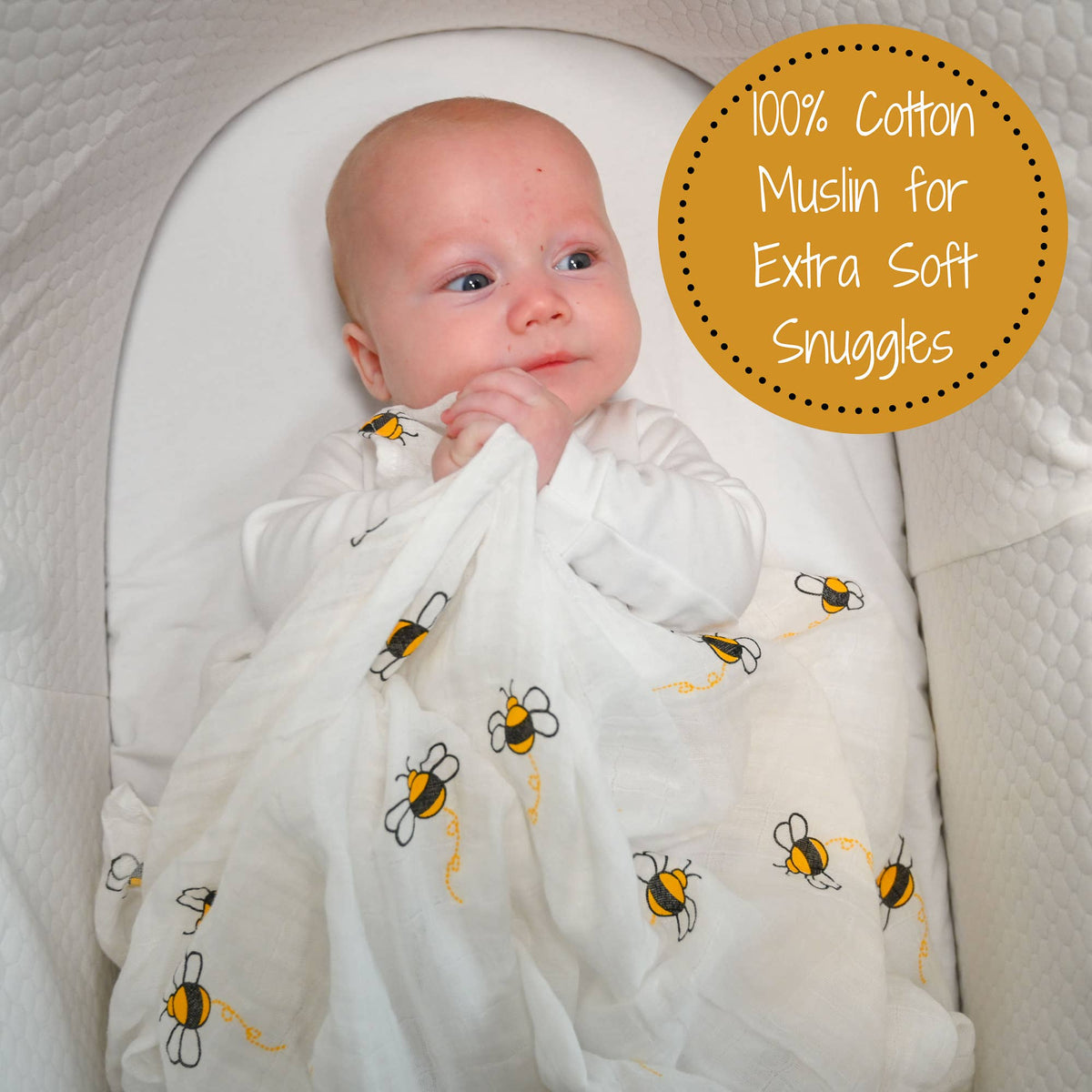 Bee-utiful Baby Swaddle Blanket - Gift & Gather