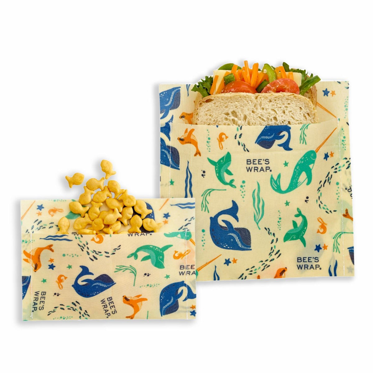 Bee's Wrap - Vegan - Snack & Sandwich - Under the Sea - Gift & Gather