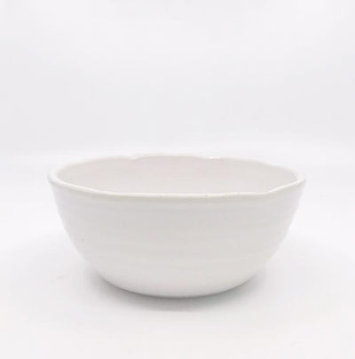 Bowl - Cereal Bowl White Ceramic Cloud Collection - Gift & Gather