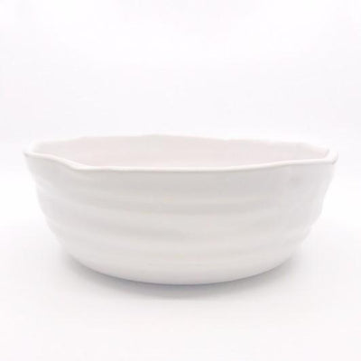 Bowl - Pasta Bowl White Ceramic Cloud Collection - Gift & Gather