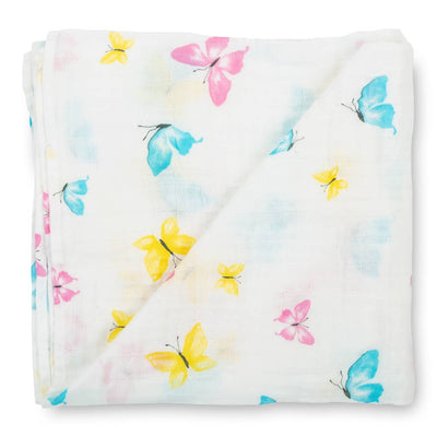 Butterfly Kisses Baby Swaddle Blanket - Gift & Gather