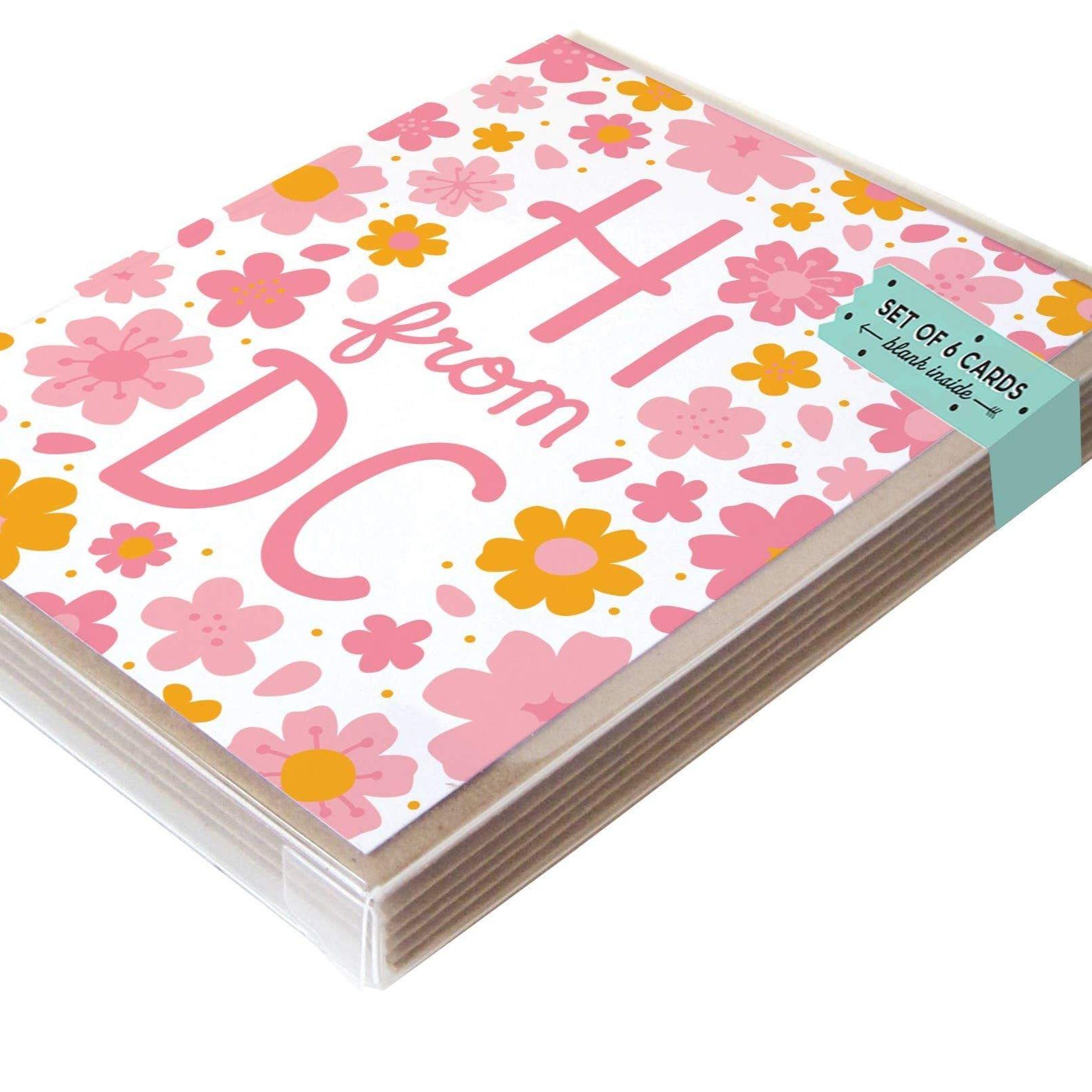 Card - Set of 8 - Hi from DC Blossom - Gift & Gather