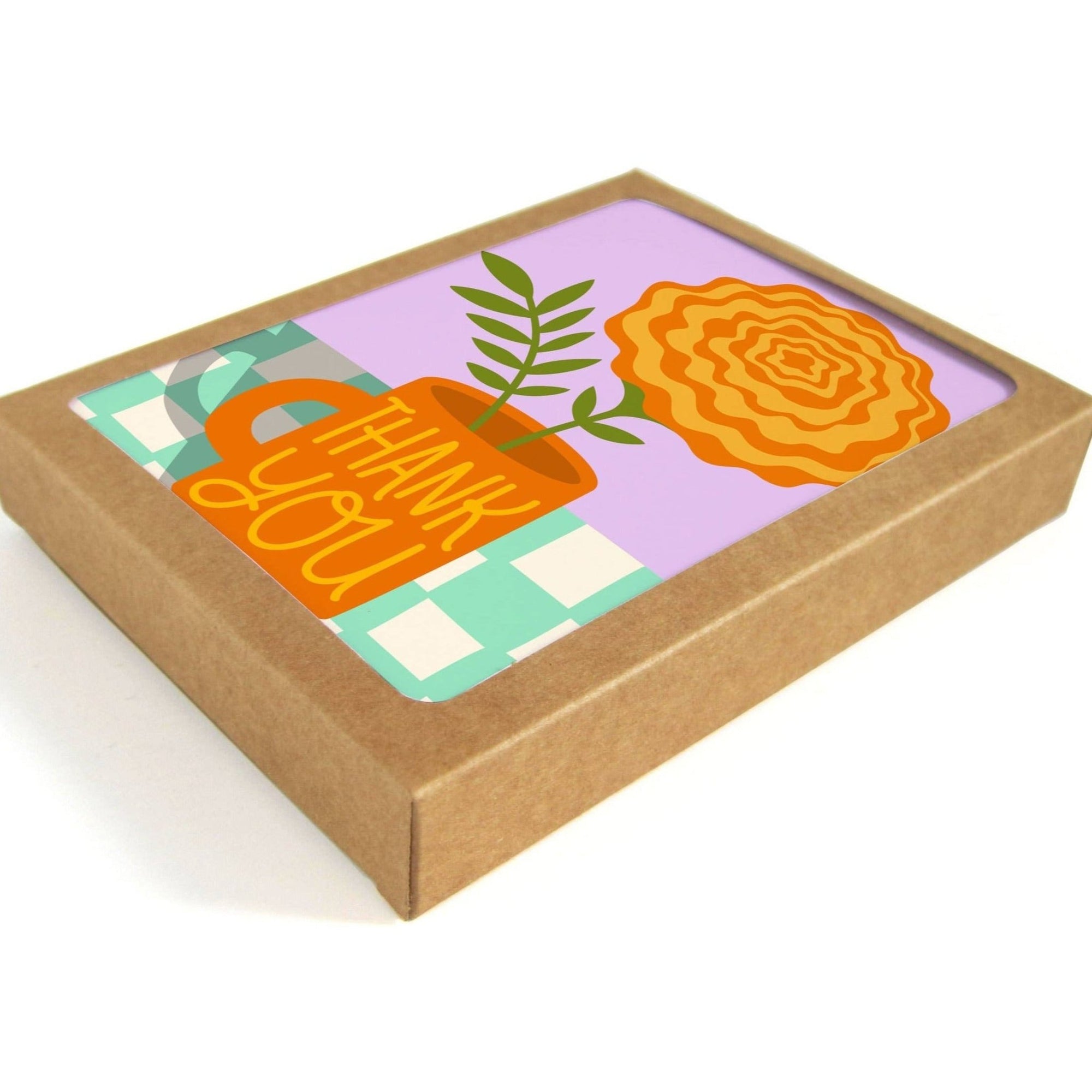 Card - Set of 8 - Thank You Marigold - Gift & Gather