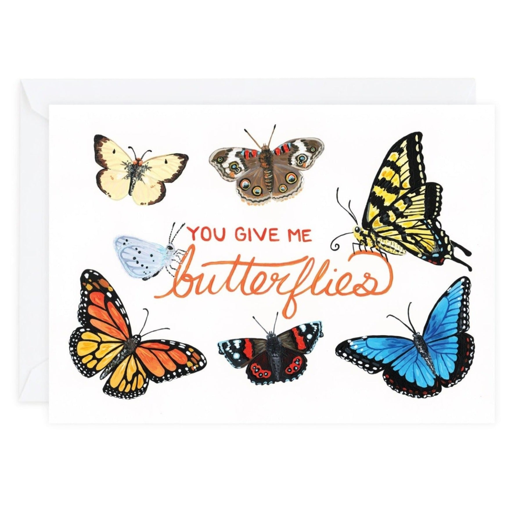 Card - You Give Me Butterflies - Gift & Gather